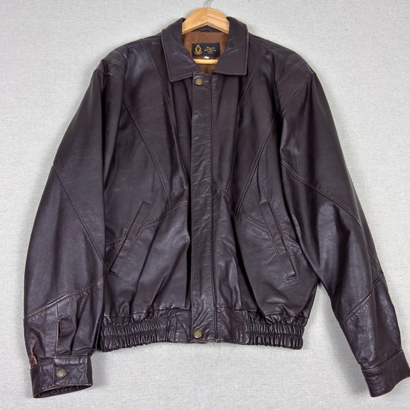 Scuola del Cuoio Other - Vintage Scuola del Cuoio Firenze Italy Dark Academia Soft Brown Leather Jacket